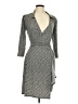 Laundry by Design Chevron-herringbone Gray Casual Dress Size 8 - photo 1