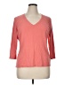 St. John's Bay Orange 3/4 Sleeve Top Size XL - photo 1