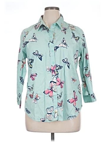 Coldwater Creek 3/4 Sleeve Button-Down Shirt (view 1)