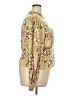 Unique Vintage 100% Polyester Floral Gold Long Sleeve Blouse Size 4X - photo 4