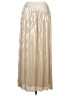 Chico's 100% Polyester Metallic Gold Formal Skirt Size M - photo 1