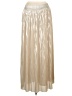 Chico's 100% Polyester Metallic Gold Formal Skirt Size M - photo 2