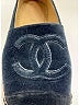 Chanel 100% Velvet Black Blue Flats Size EU 40 - photo 5