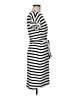 Chaps Stripes Black Gray Casual Dress Size M - photo 4
