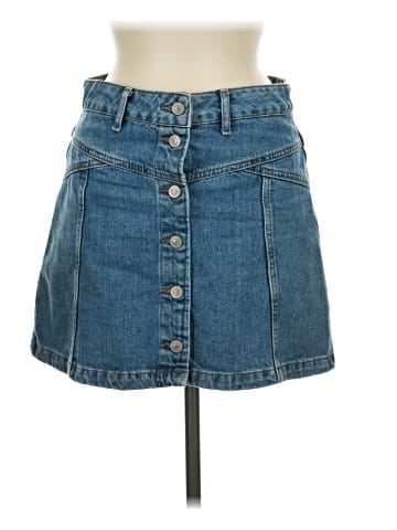 Topshop Denim Skirt (view 1)