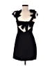 Sugar Lips 100% Polyester Solid Black Cocktail Dress Size XS - photo 2