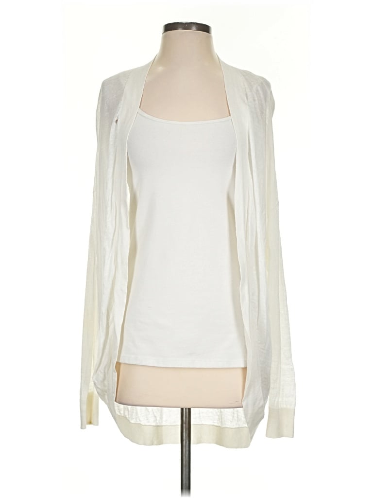 Pre-owned Theory Cardigan Sweater In Ivory