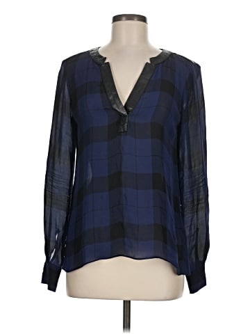 Parker Long Sleeve Silk Top (view 1)