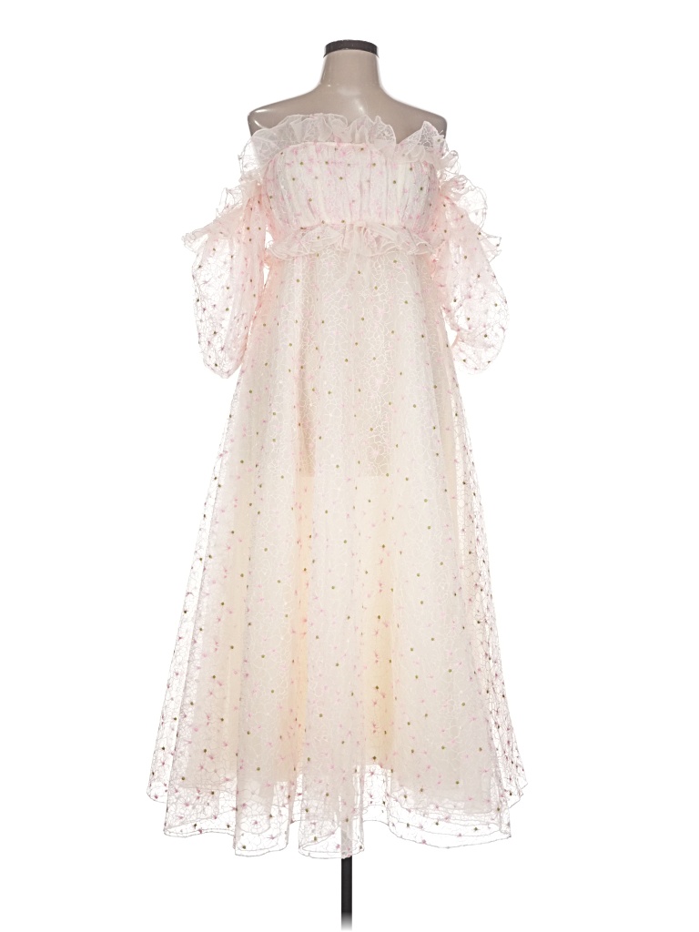 Pre-owned Assorted Brands Cocktail Dress In Ivory
