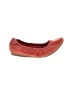 Lands' End 100% Leather Red Flats Size 7 - photo 1