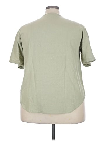 Sostanza Short Sleeve Silk Top (view 2)