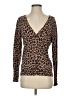 Apt. 9 Animal Print Brown Cardigan Size S - photo 1