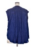 Jennifer Lopez Blue Sleeveless Blouse Size 2X - photo 2