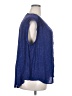 Jennifer Lopez Blue Sleeveless Blouse Size 2X - photo 4