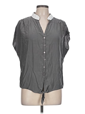 Drew Short Sleeve Silk Top (view 1)