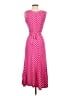 Perceptions Polka Dots Pink Casual Dress Size S - photo 2