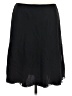 AGB 100% Polyester Solid Black Casual Skirt Size L - photo 1