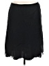 AGB 100% Polyester Solid Black Casual Skirt Size L - photo 2