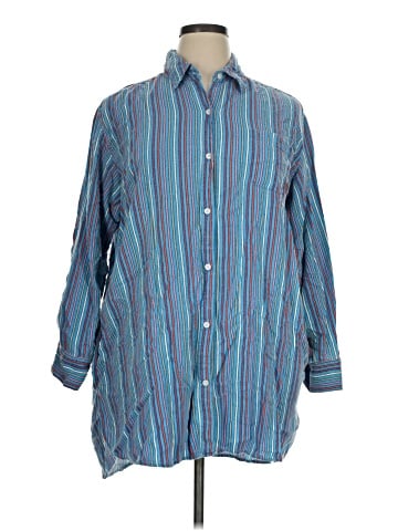 DKNY 3/4 Sleeve Button-Down Shirt (view 1)
