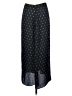 Vince. 100% Polyester Polka Dots Black Casual Skirt Size 2 - photo 2