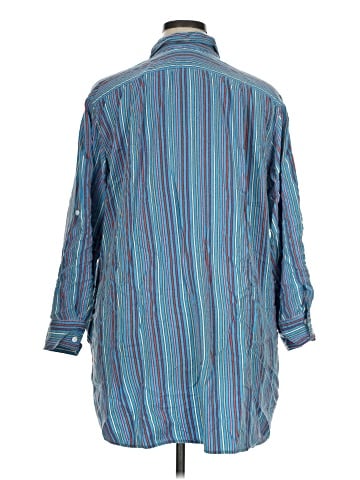 DKNY 3/4 Sleeve Button-Down Shirt (view 2)