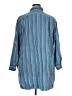 DKNY Stripes Blue 3/4 Sleeve Button-Down Shirt Size XL - photo 2