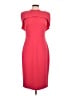 Badgley Mischka Solid Red Cocktail Dress Size 10 - photo 1