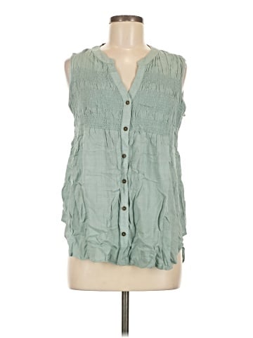 Knox Rose Sleeveless Button-Down Shirt (view 1)