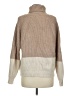 Fate Color Block Tan Turtleneck Sweater Size M - photo 2