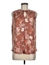 Fred David Brown Sleeveless Blouse Size M - photo 1