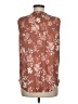 Fred David Brown Sleeveless Blouse Size M - photo 2