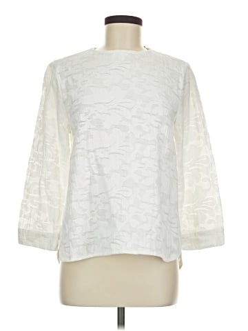 Wrap 3/4 Sleeve Blouse (view 1)