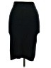LUCCA Solid Black Formal Skirt Size M - photo 2