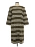 Talbots Stripes Gray Casual Dress Size 12 - photo 1