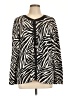 JM Collection Animal Print Black Cardigan Size XL - photo 1
