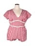 Unique Vintage Checkered-gingham Red Romper Size 4X - photo 1