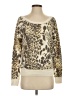 Moda International Animal Print Gold Pullover Sweater Size XS - photo 1