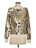 Moda International Animal Print Gold Pullover Sweater Size XS - photo 2