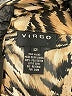 Virgo 100% Polyester Animal Print Brown 3/4 Sleeve Blouse Size 12 - photo 7