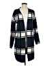 Nine West Plaid Blue Cardigan Size M - photo 1