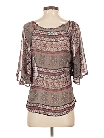 H.I.P. Happening in the Present 3/4 Sleeve Blouse (view 2)