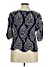 Solitaire Blue 3/4 Sleeve Blouse Size XL - photo 2
