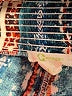 C. Wonder 100% Rayon Print Blue Casual Pants Size L - photo 7