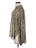 AaKaa 100% Polyester Animal Print Tan Long Sleeve Blouse Size S - photo 5