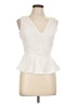 Bebe Ivory Sleeveless Blouse Size L - photo 1