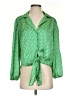 Eclair 100% Polyester Green 3/4 Sleeve Blouse Size S - photo 1