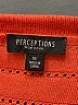 Perceptions 100% Acrylic Orange Cardigan Size XL - photo 7