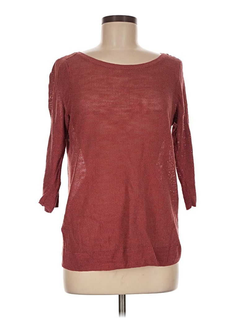 Pre-owned Ann Taylor Pullover Sweater In Burgundy