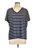 Lands' End 100% Cotton Blue Short Sleeve Top Size XL (petite) - photo 1