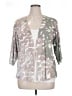 Marla Wynne 100% Cotton Gray Cardigan Size XL - photo 1